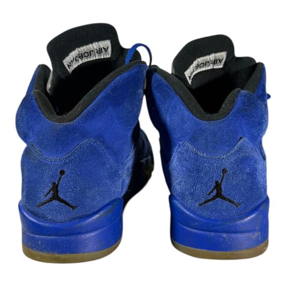 Nike Air Jordan 5 Retro Air Jordan Blue 136027 401 Suede Basketball Shoes Sz 10 - Picture 6 of 9
